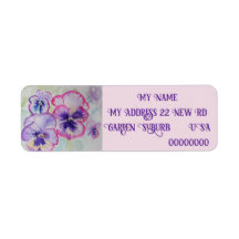 Flor de Aquarela Púrpura