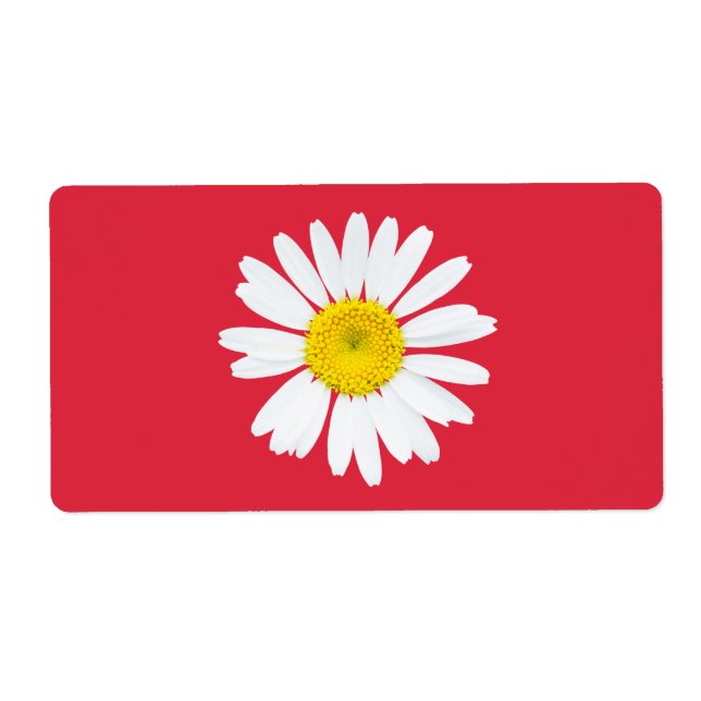 Etiqueta Flor margarida (Frente)