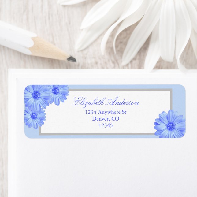 Etiqueta Floral Azul Claro (Insitu)