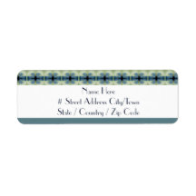 Floral Azul com Verde