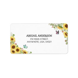 Etiqueta Floral & Botanical Baby Shower Address Label