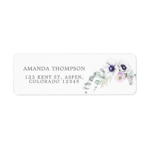 Etiqueta Floral de Violet Dusty