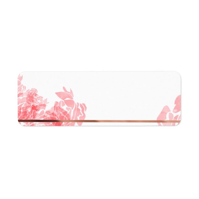 Etiqueta Floral elegante (Frente)