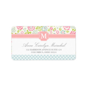 Etiqueta Floral feminino do país personalizado
