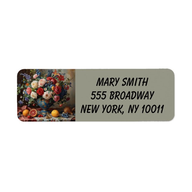 Etiqueta Floral Galore (Frente)