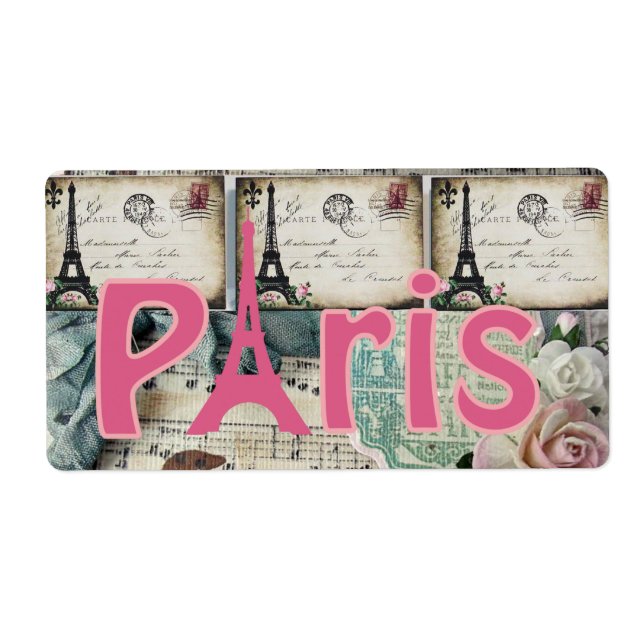 Etiqueta Floral Labels Paris (Frente)