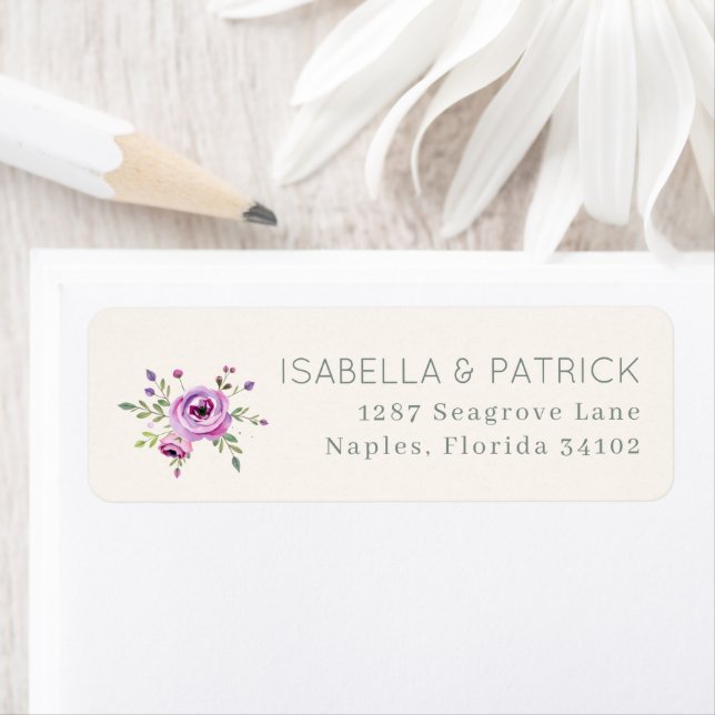 Etiqueta Floral Pastel Romântico (Insitu)