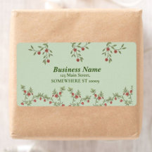 Floral Return Address Labs Rustic Botanical