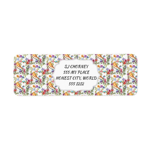 ETIQUETA FLORAL SANGUÍNEO AMARELO (Frente)