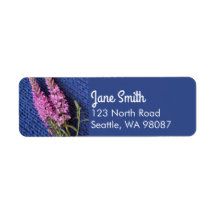 Floral Veronica Speedwell bonito sobre o tricô