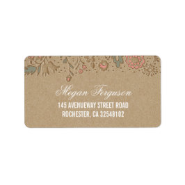 Etiqueta Floral Wedding