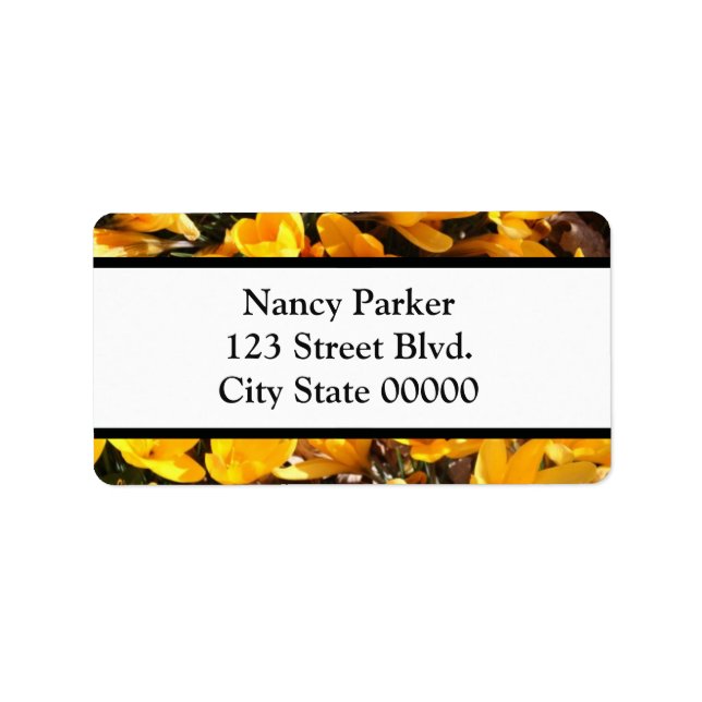 Etiqueta Flores Amarelas (Frente)