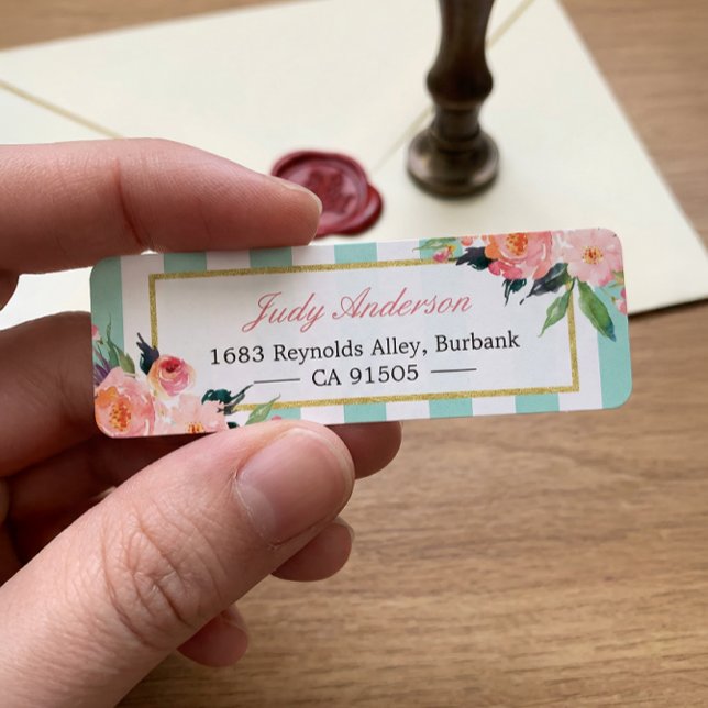 Etiqueta Flores Cinzentas-Chic Elegantes - Estirpes Verdes  (Criador carregado)