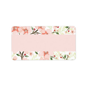 Etiqueta Flores Cor de Rosa