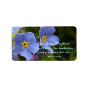 Etiqueta Flores do miosótis, Myosotis