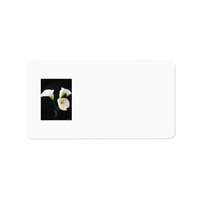 Etiqueta Flores Elegantes Calla Lily 12 (Frente)