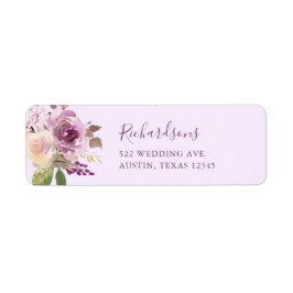 Etiqueta Flores Roxas bonito