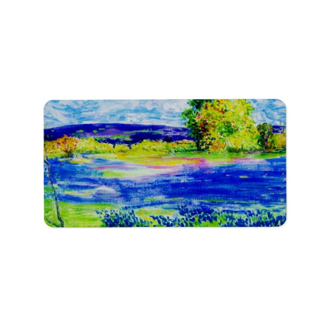 Etiqueta Flores selvagens de Bluebonnet (Frente)