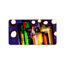 Etiqueta Floresta nebulosa de lobo