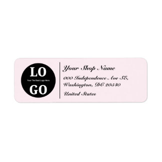 Etiqueta Florista cria cor pastel suave com logotipo person