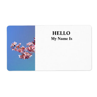 Etiqueta Flowering Cherry Branch in Sunshine