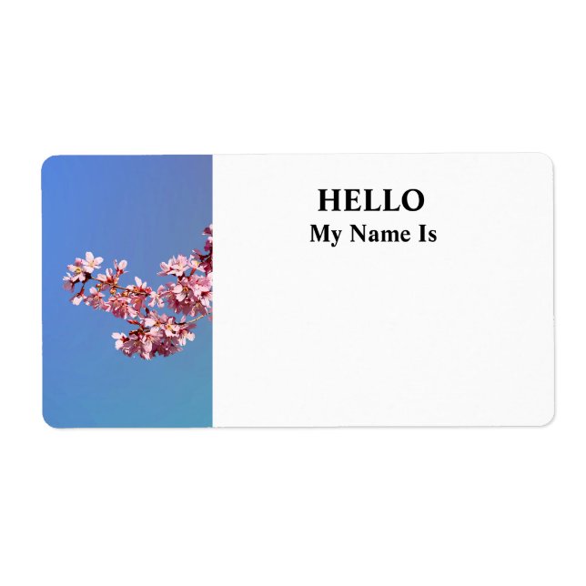 Etiqueta Flowering Cherry Branch in Sunshine (Frente)