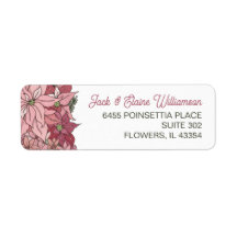 Flowers de Natal Rosa Endereço de Devolução