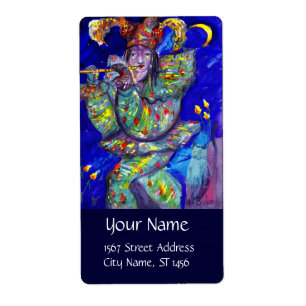 Etiqueta FLUTIS EM AZUL/Noite de Carnaval de Veneza