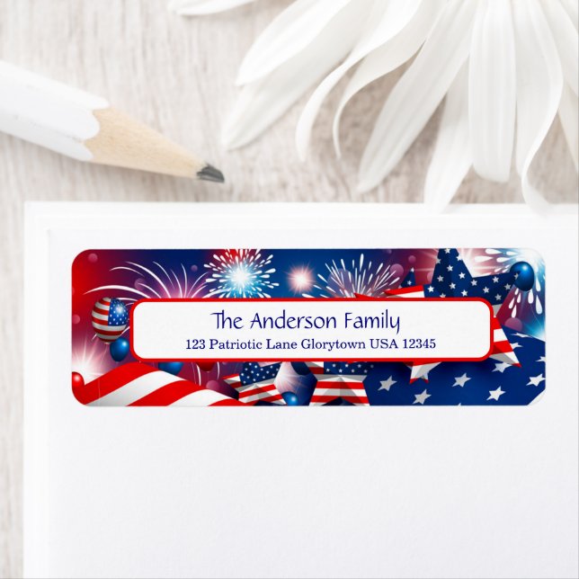 Etiqueta Fogos de artifício, estrelas e pavilhões (Insitu)