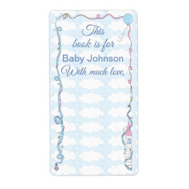 Etiqueta Folha de chá de fraldas "Cor-de-Rosa Castelo" de 8