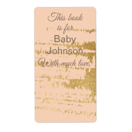 Etiqueta Folha do marcador "Clássico Dourado/P" do chá de f