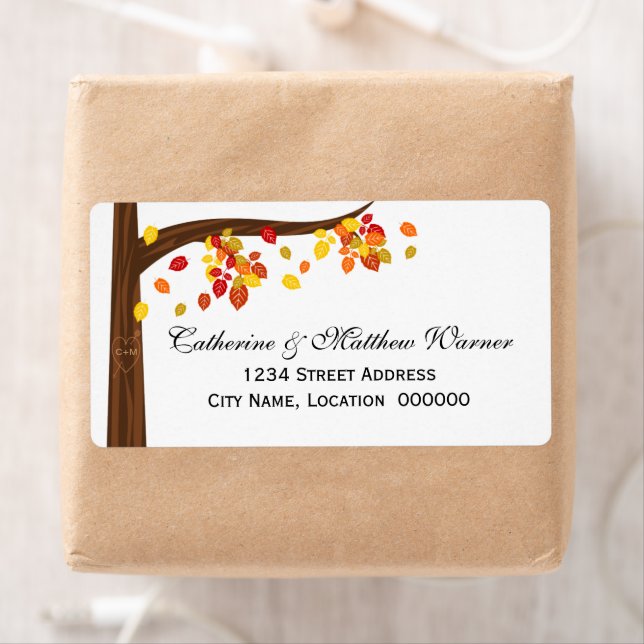 Etiqueta Folhas de outono (Insitu)