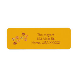 Etiqueta Folhas de outono Modernas Folhas de outono