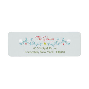 Etiqueta Folk Christmas Cheer