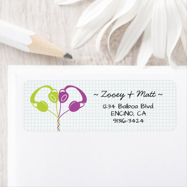 Etiqueta Fones de ouvido de Entrada Retroativa Limão Roxo d (Insitu)