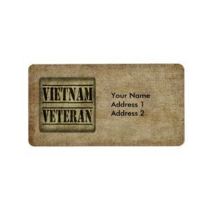 Etiqueta Forças armadas do veterano de Vietnam