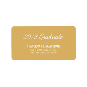 Etiqueta Formando Graduação 2013 Dourado Branco
