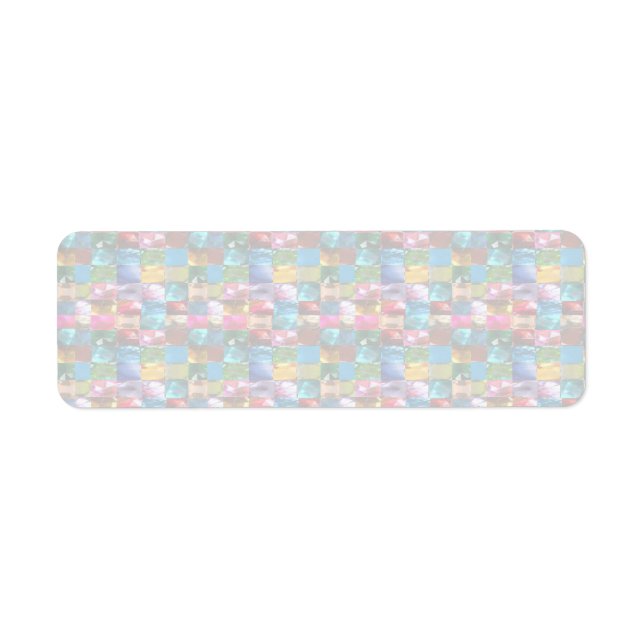 Etiqueta Formas de Pedras Cristais (Frente)