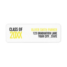 Formatura personalizada negrito amarelo ANO