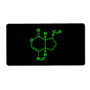 Etiqueta Fórmula Química Molecular de Nepetalactona de Ca