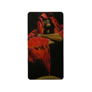 Etiqueta Fortalecendo a arte figurativa: um vermelho e pret