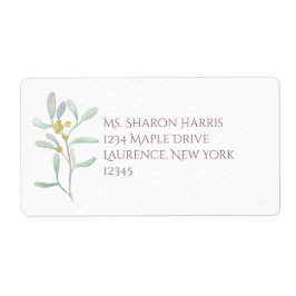 Etiqueta Fosco MistletoCasamento no inverno