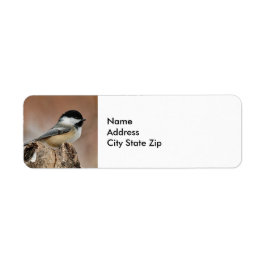 Etiqueta Foto de Neve de Frango Preta com Capa