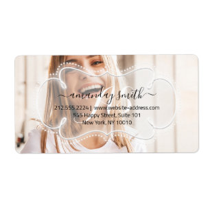 Etiqueta Foto personalizada do RSVP Bridal Sweet Monogram