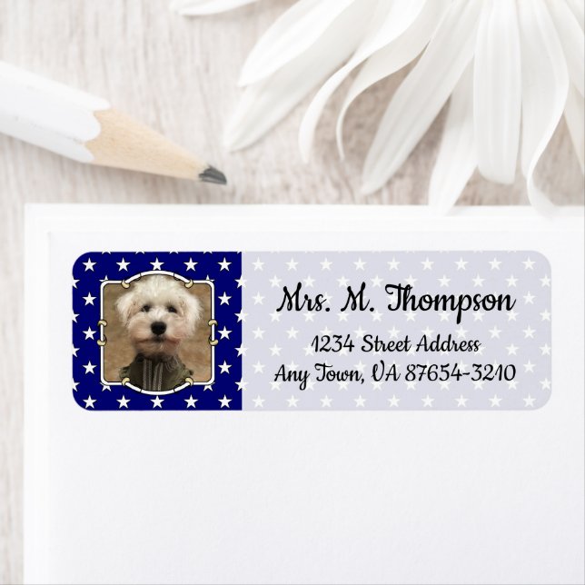 Etiqueta Foto personalizada Quadro EUA Bandeira Americana D (Insitu)