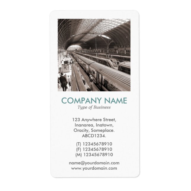 Etiqueta Foto Quadrada V - Estação Paddington (Frente)