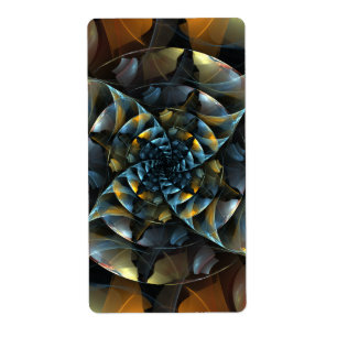 Etiqueta Fractal de Abstrato de arte de pintorno