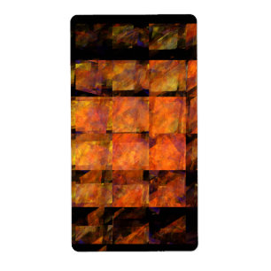 Etiqueta Fractal de Abstrato de Muro