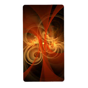 Etiqueta Fractal mágico da arte abstracta da manhã