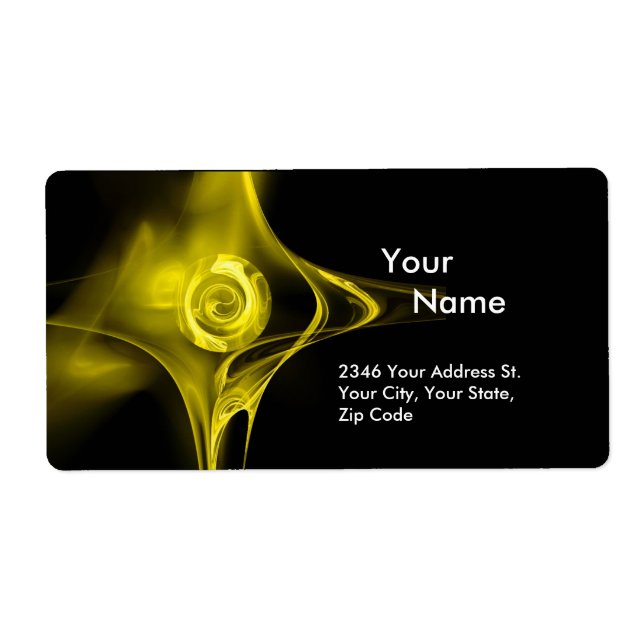 Etiqueta FRACTAL ROSA 1 Amarelo (Frente)